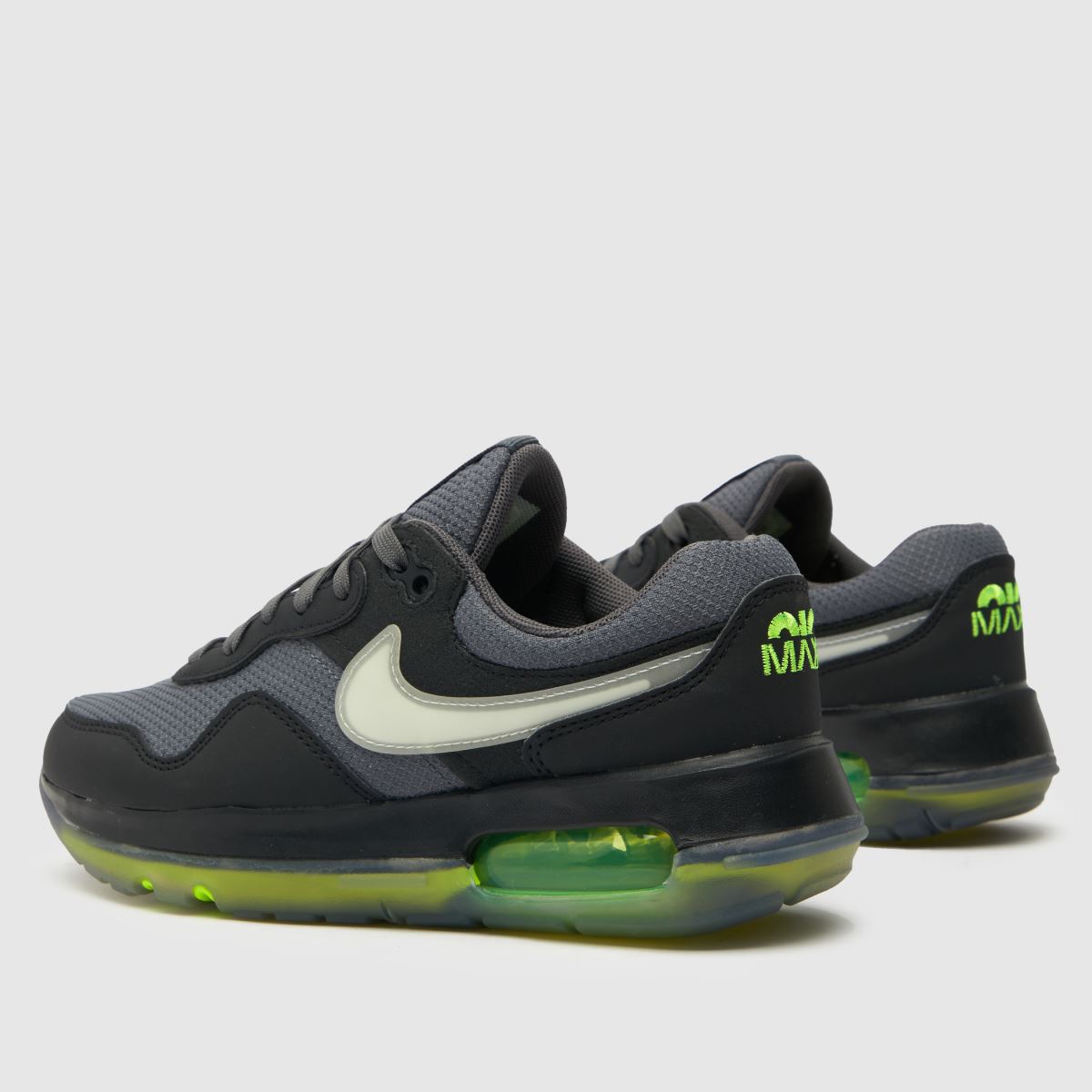 Nike fekete és szürke Air Max motívumos fiú gyerek cipők