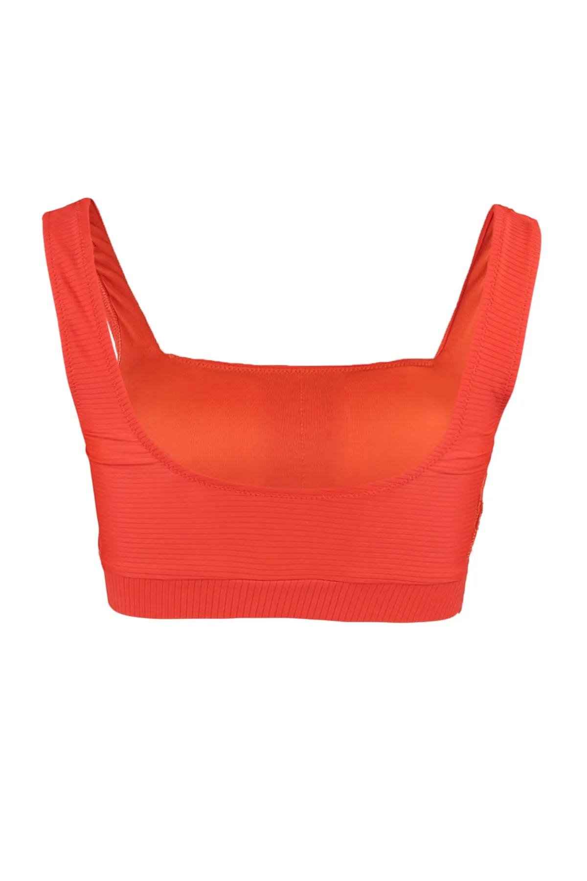 Trendyol Collection  Rotes strukturiertes Bikinioberteil TBESS21BU0146