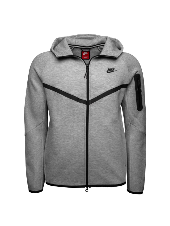Nike Fleecejacke Tech Fleece Full-Zip Windrunner Hoodie in grau günstig kaufen