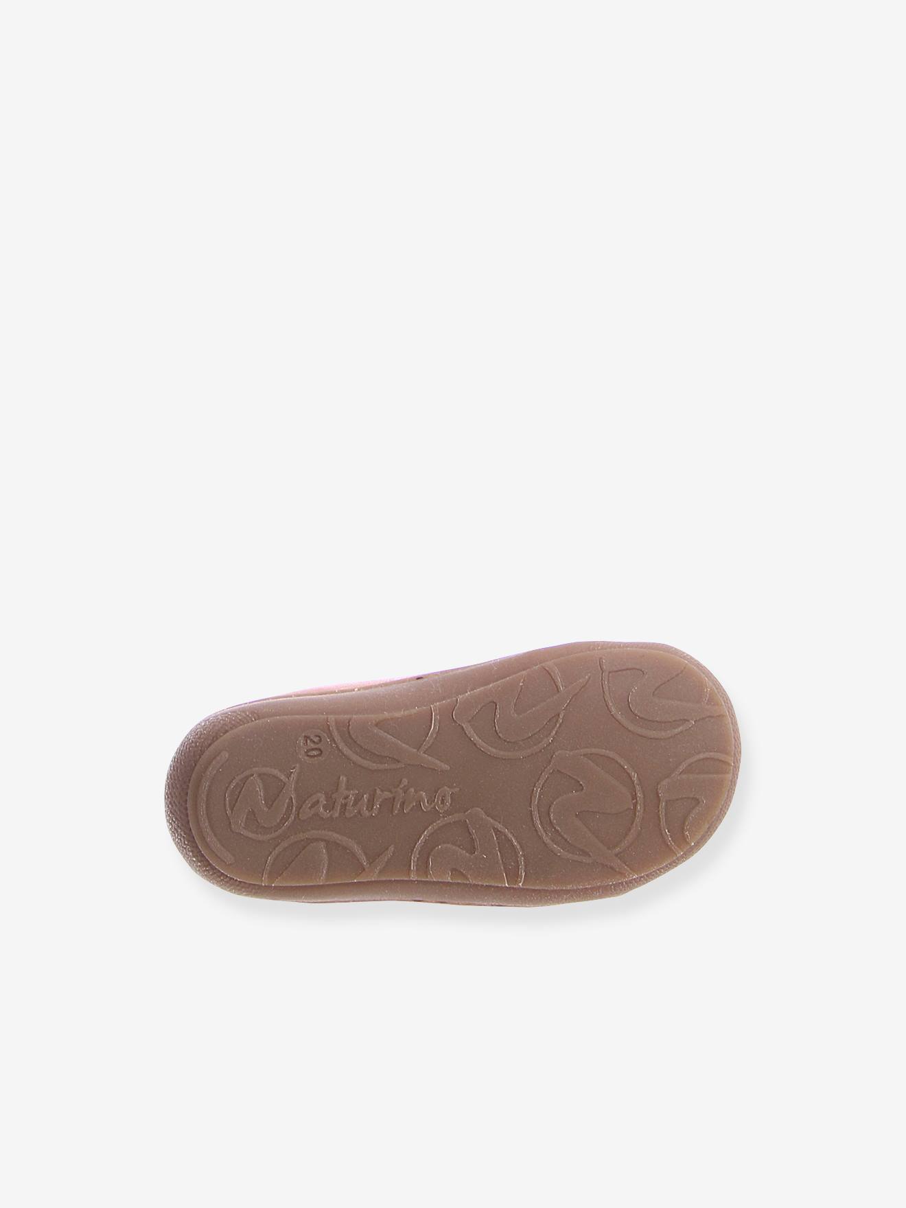 Bottillons bébé Cocoon Velcro NATURINO® 1ers pas cognac