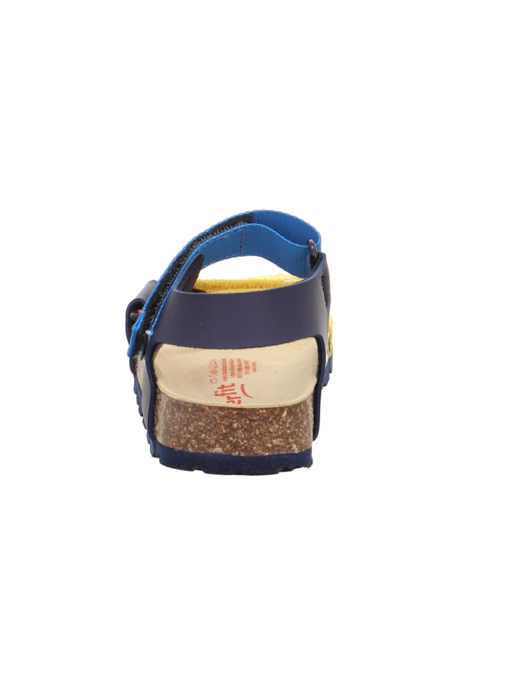 superfit Tieffußbett Sandale FUSSBETTPANTOFFEL in Blau/Mehrfarbig günstig kaufen 35