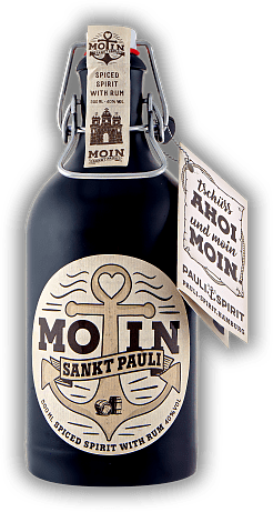 Moin Sankt Pauli Spiced Spirit with Rum 0,5 Liter Moin Sankt Pauli Spiced Spirit with Rum 0,5 Liter  0,5	 Liter - Vol 40%