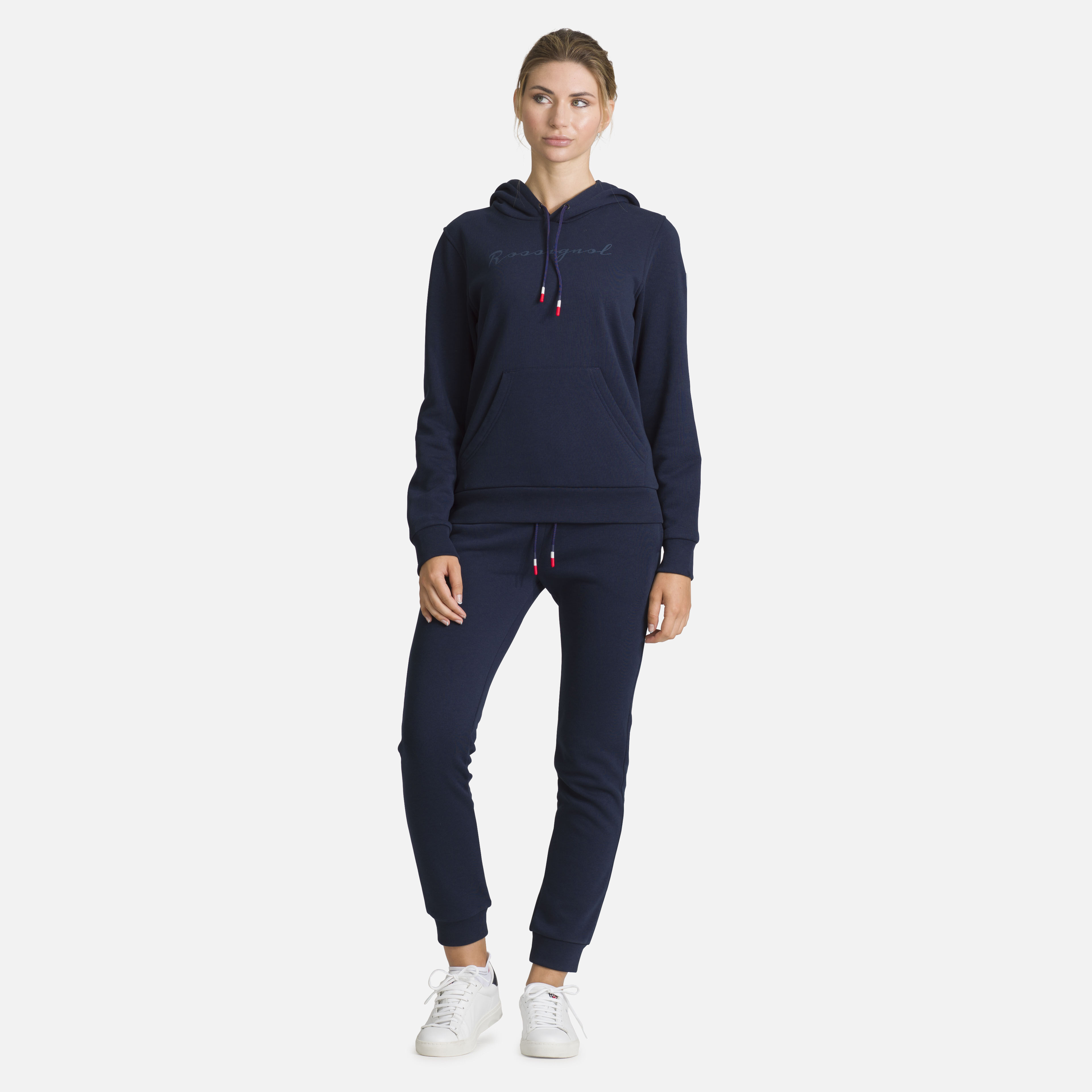 Sweat en coton à capuche Logo Femme