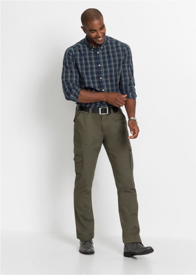 Cargohose mit Teflonausrüstung, Straight