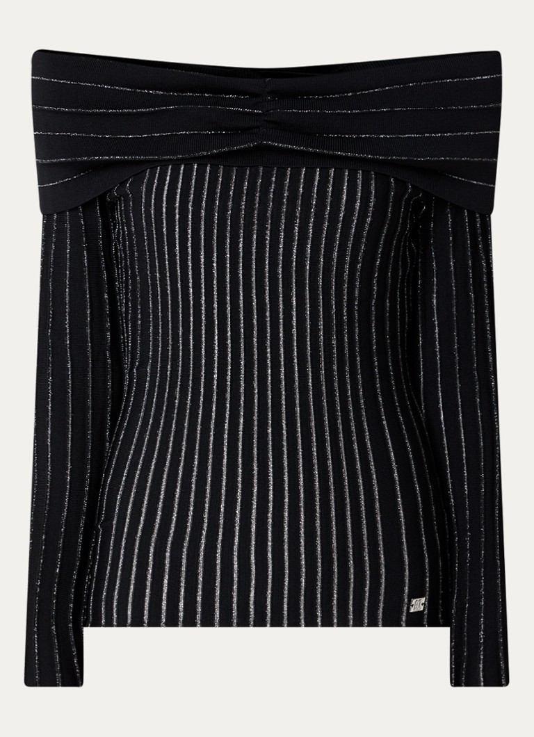 Top a spalle scoperte Nikkie Fae in lurex