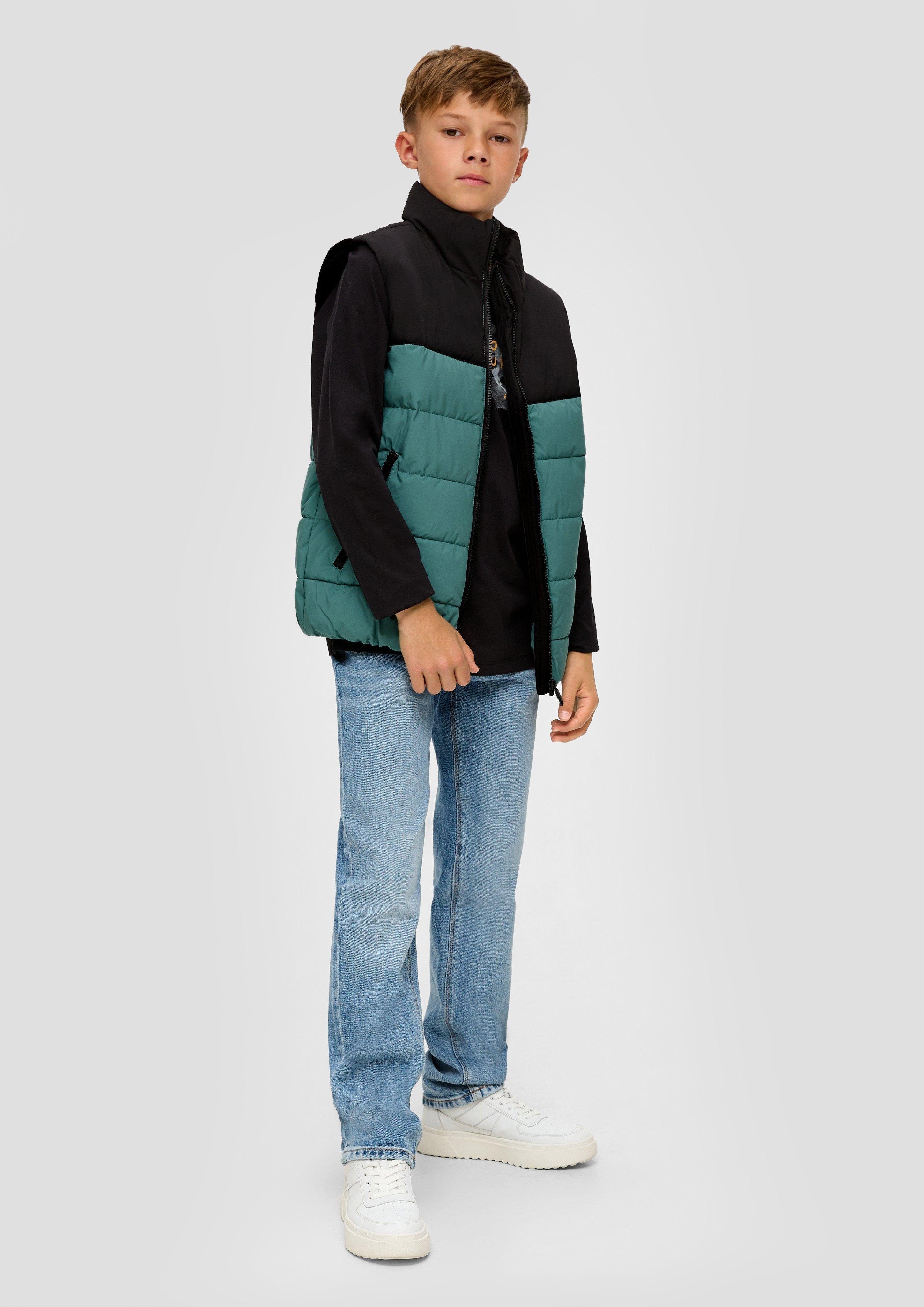 s.Oliver Junior Steppweste mit Colour Blocking