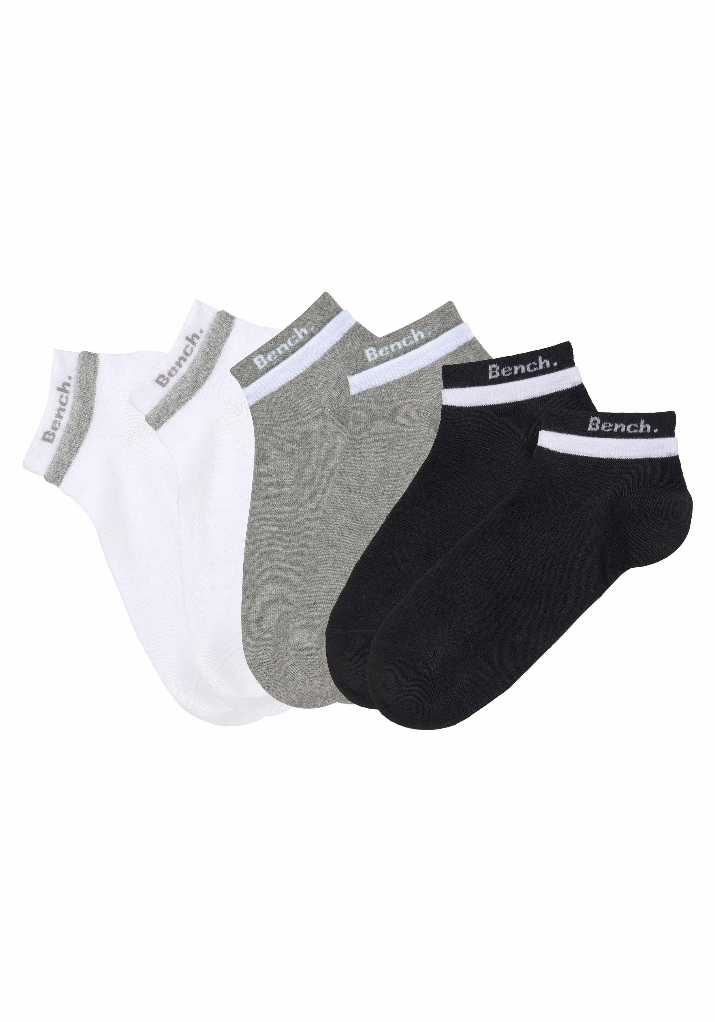 Bench. Kurzsocken (Set, 6-Paar) mit doppelten Bündchen