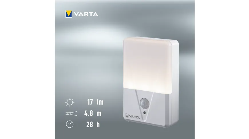 VARTA Motion Sensor Nachtlicht inkl. 3xAAA Batterien