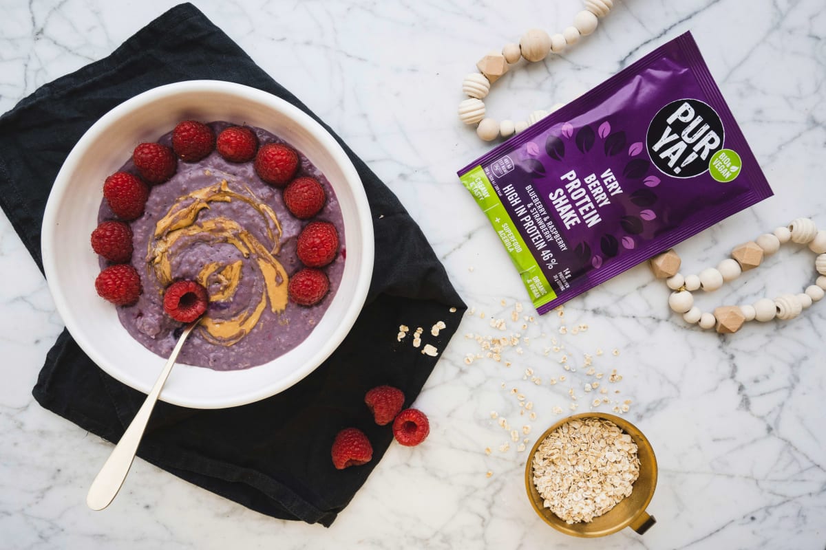 Proteinpulver 46% Very Berry, Blueberry & Raspberry & Strawberry mit Acerola, 30 g