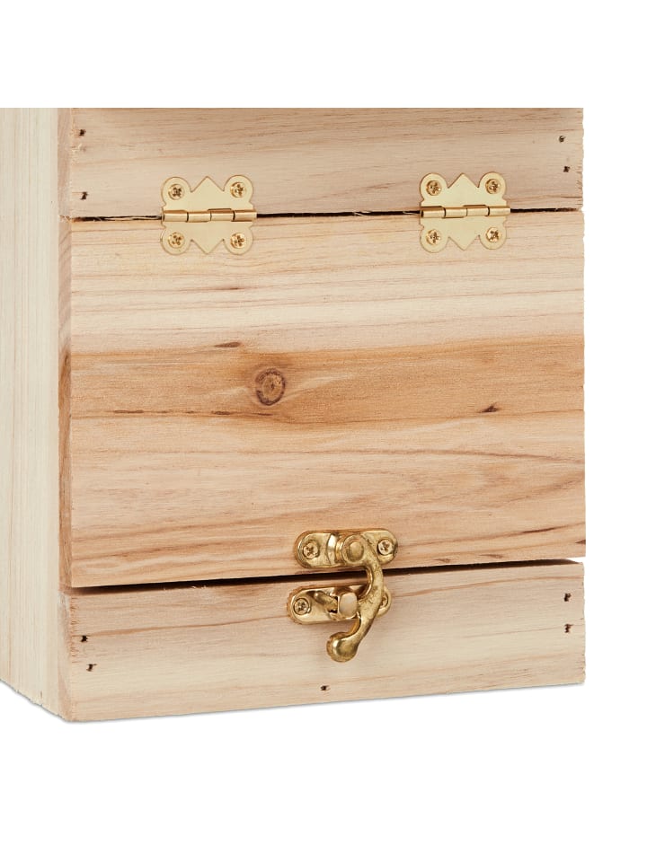 relaxdays Nistkasten in Natur - (B)14 x (H)24,5 x (T)14 cm günstig kaufen onesize