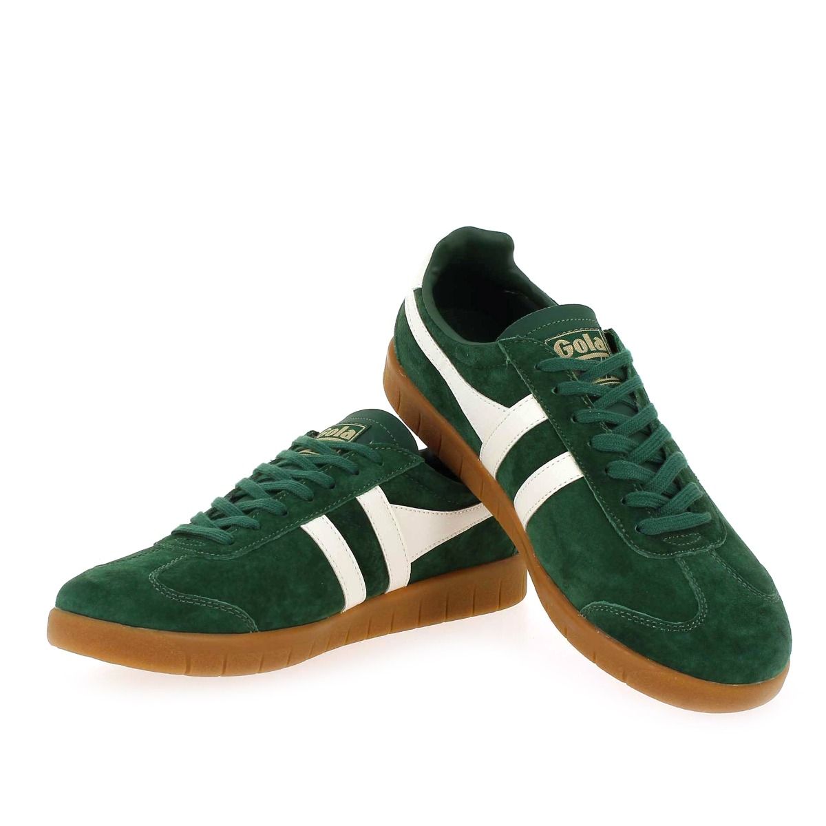 Gola  HURRICANE SUEDE CMB046 - vert blanc