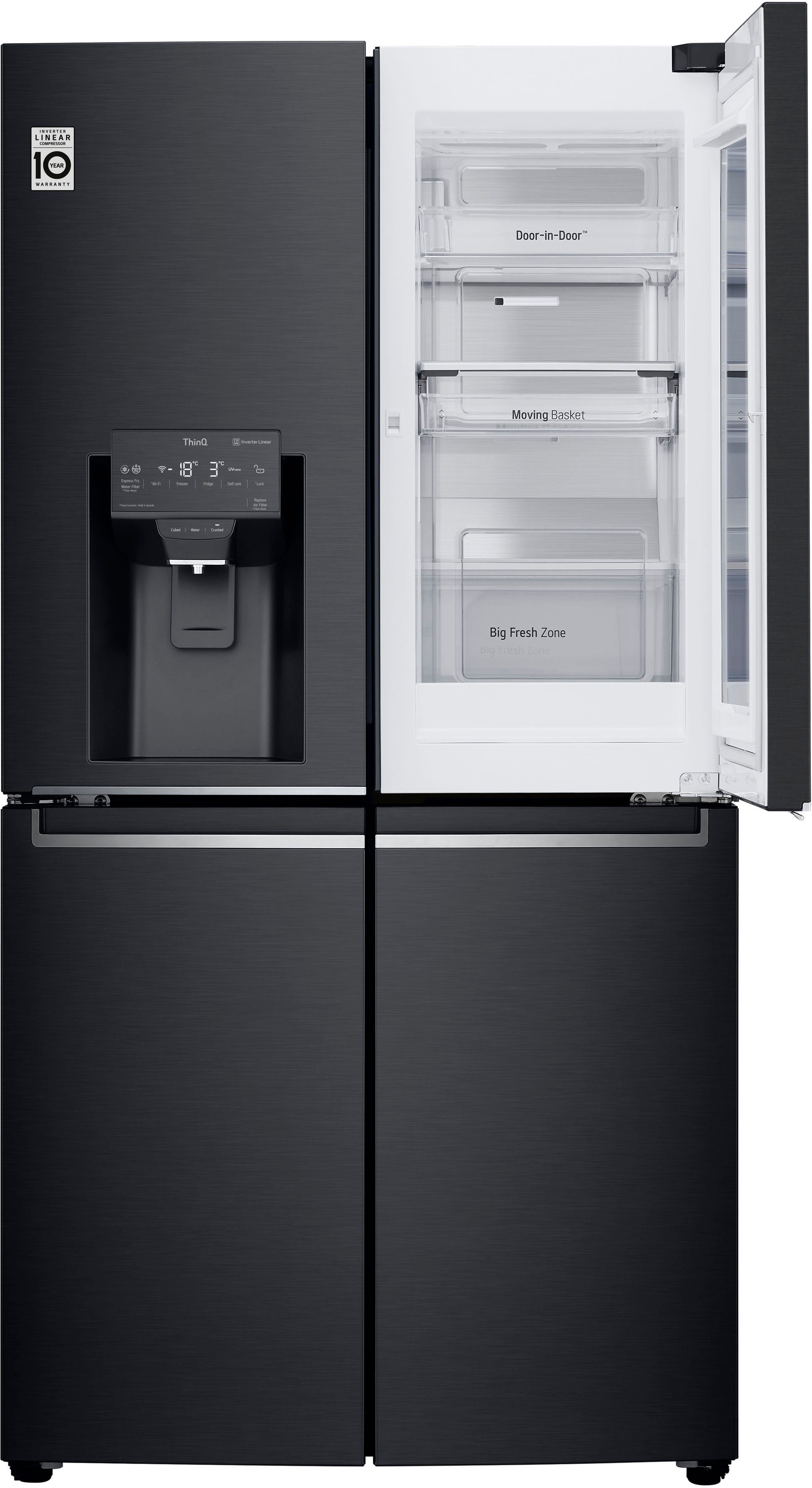 LG Multi Door GMX945MC9F, 179,3 cm hoch, 91,2 cm breit