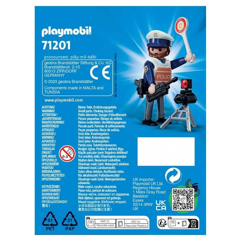 71201 Policier et radar Playmobil Playmo-Friends