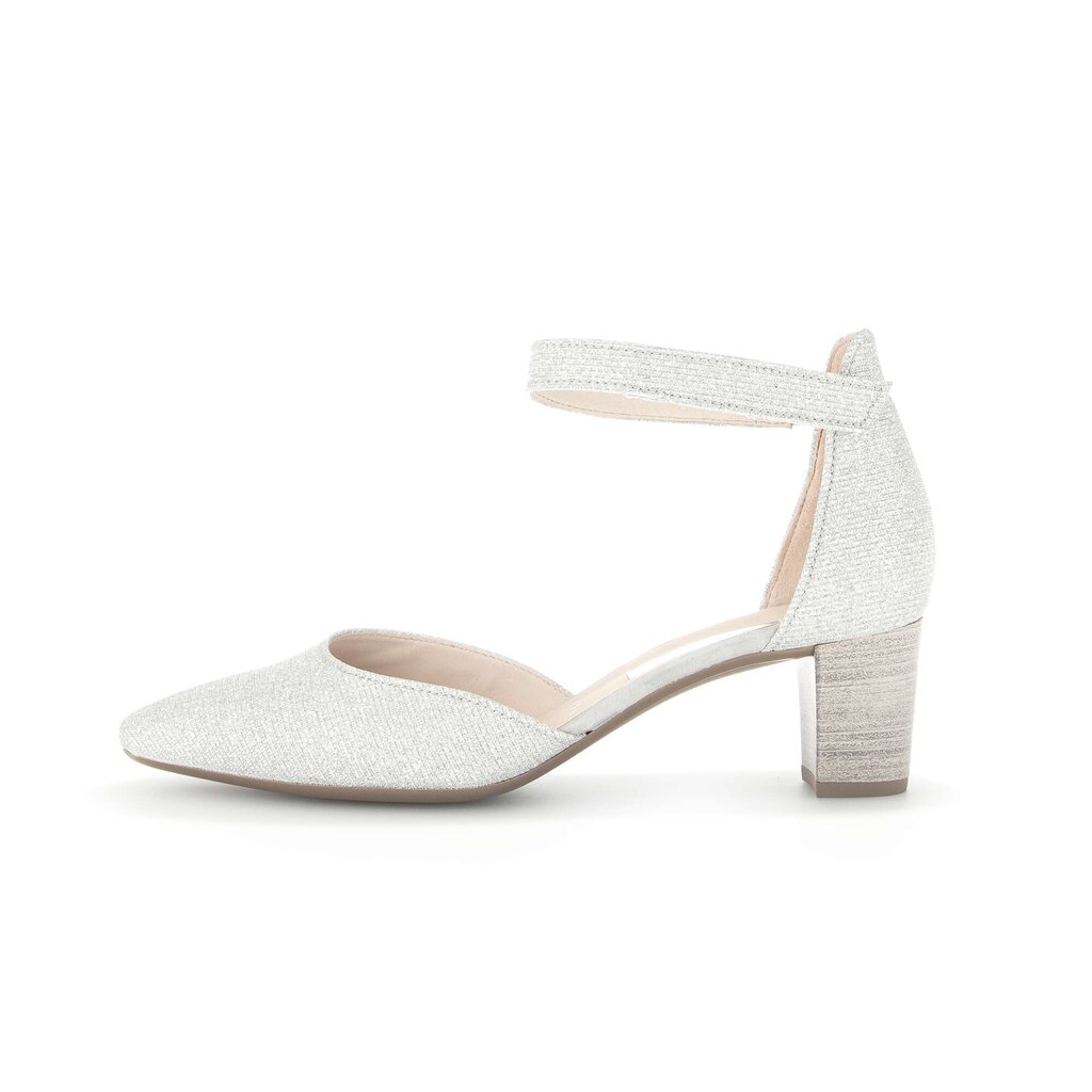 Gabor fashion Spangenpumps silber