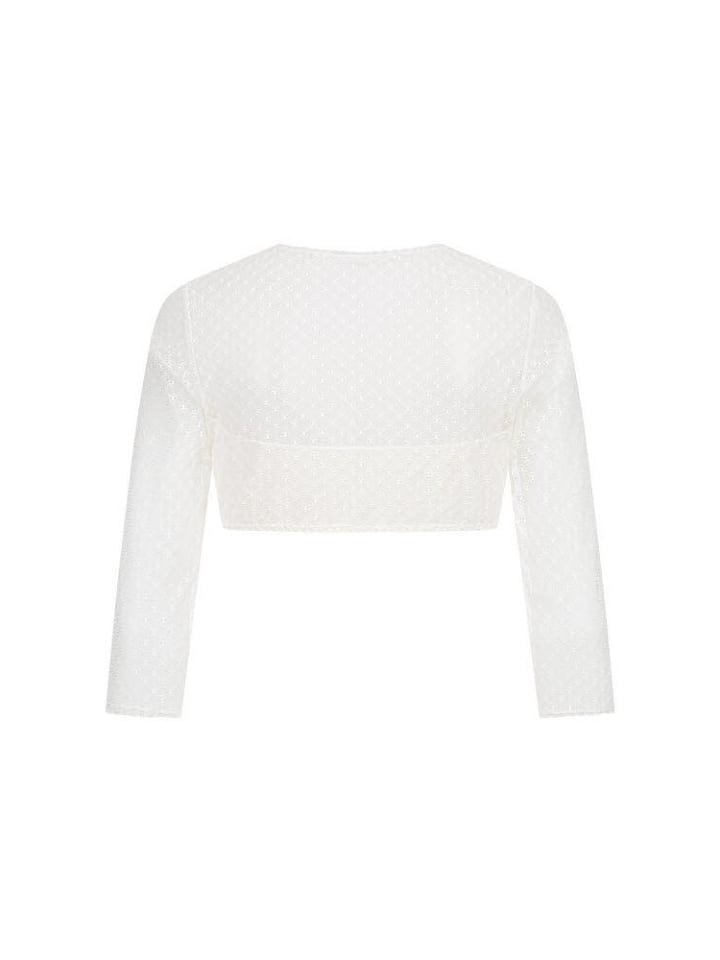 Nübler Dirndlbluse langarm Lisa in Creme günstig kaufen