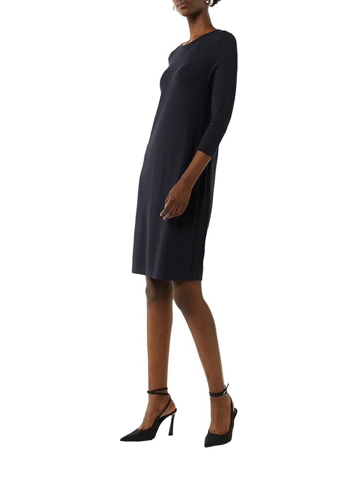 comma Kleid in Dunkelblau günstig kaufen