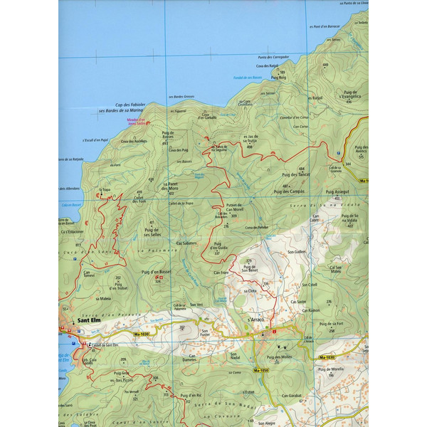 Mallorca - Serra de Tramuntana Sur/Süd /South/Sud 1:25 000 - Wanderkarte