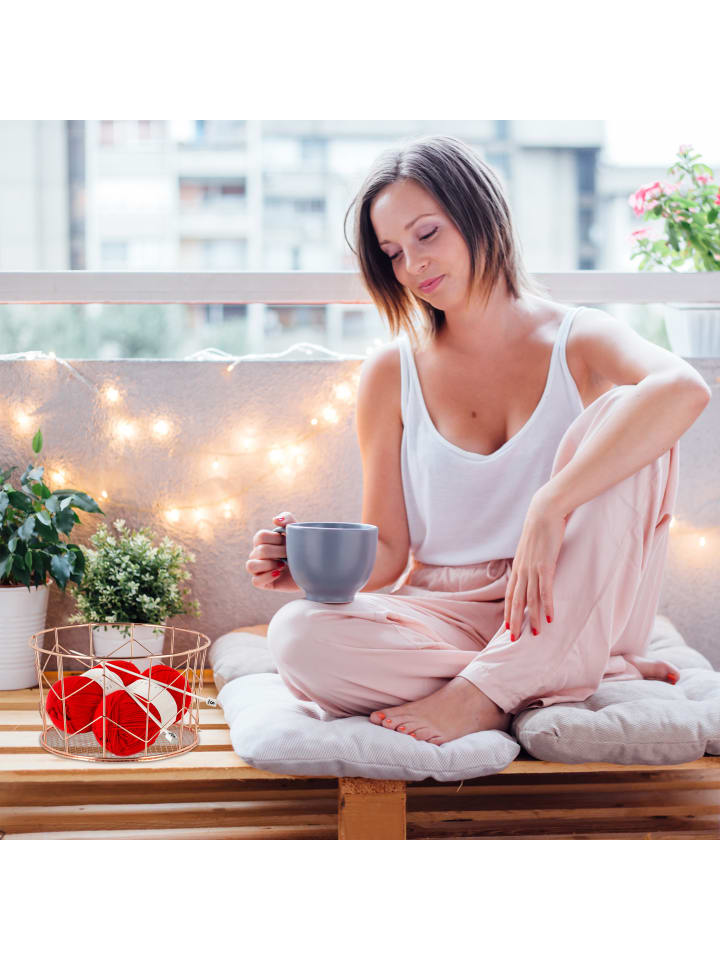 relaxdays Drahtkorb in Kupfer günstig kaufen onesize