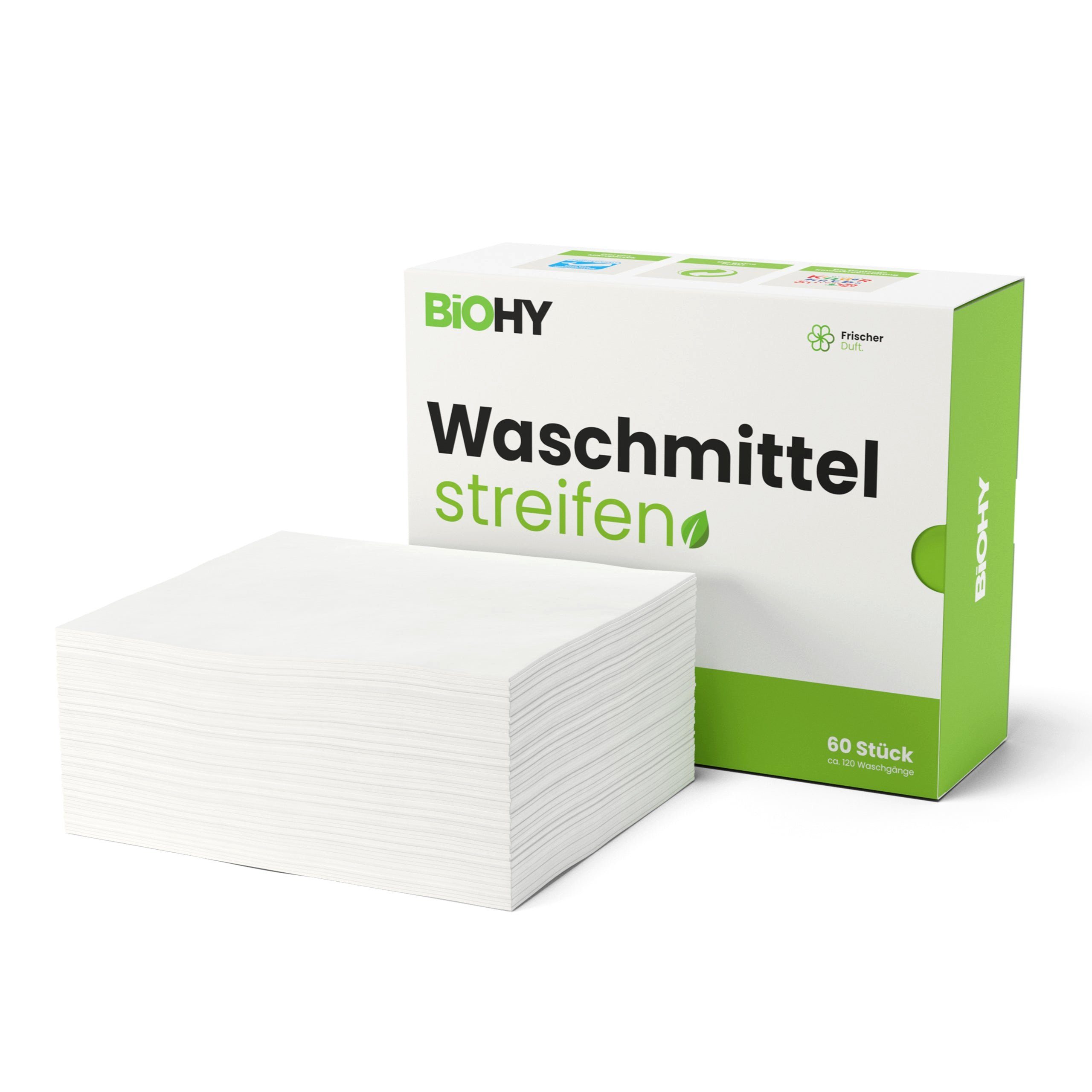 BiOHY Waschmittel Blätter 60 Blätter Vollwaschmittel