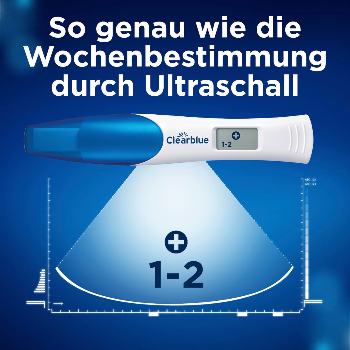 Schwangerschaftstest Anzeige der Wochen digital, 1 St