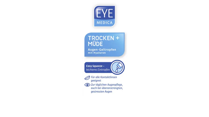 EyeMedica Augen-Geltropfen Trocken + Müde 10 ml