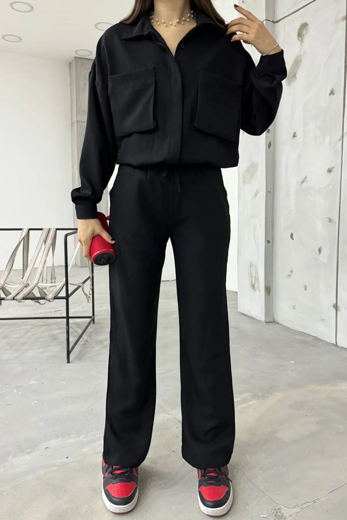 lovebox  Zweiteiler - Schwarz - Regular Fit