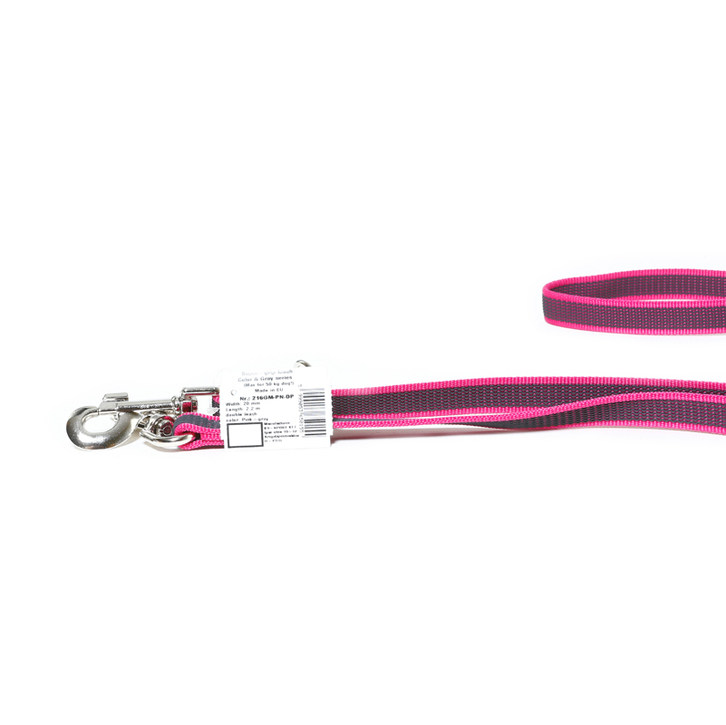 JULIUS-K9 Hundeleinen JULIUS-K9 Führleine verstärkt 20mm pink