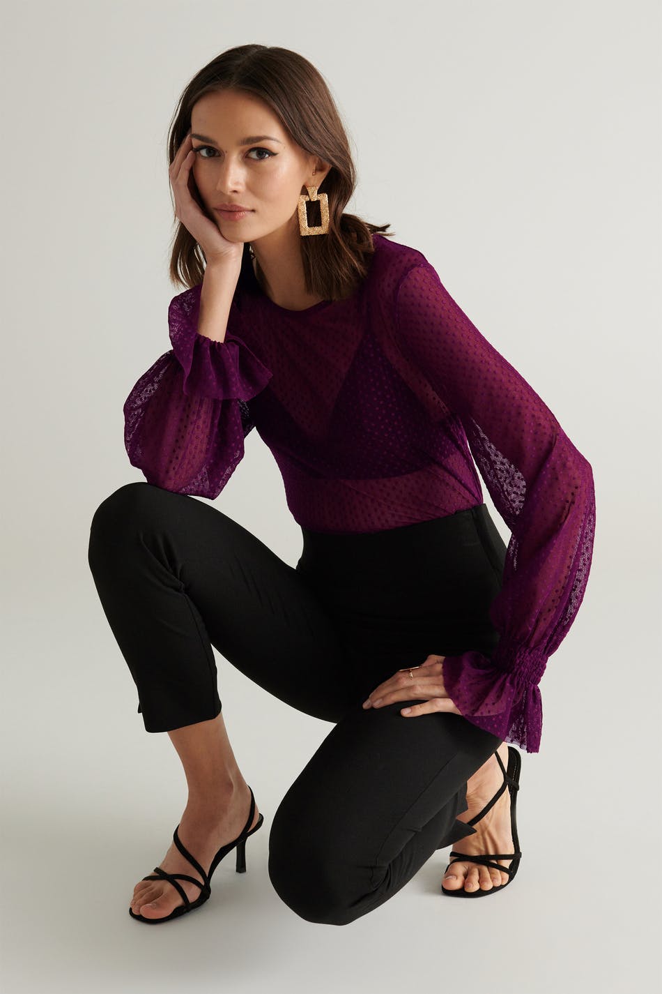Mandy mesh top
