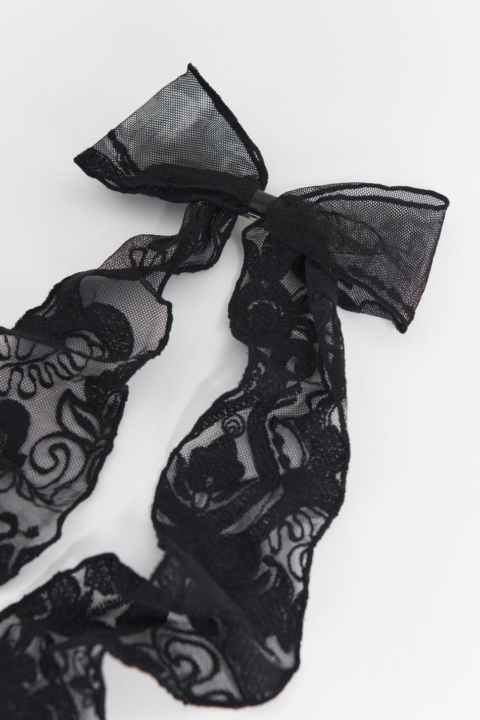 Lace bow hair clip