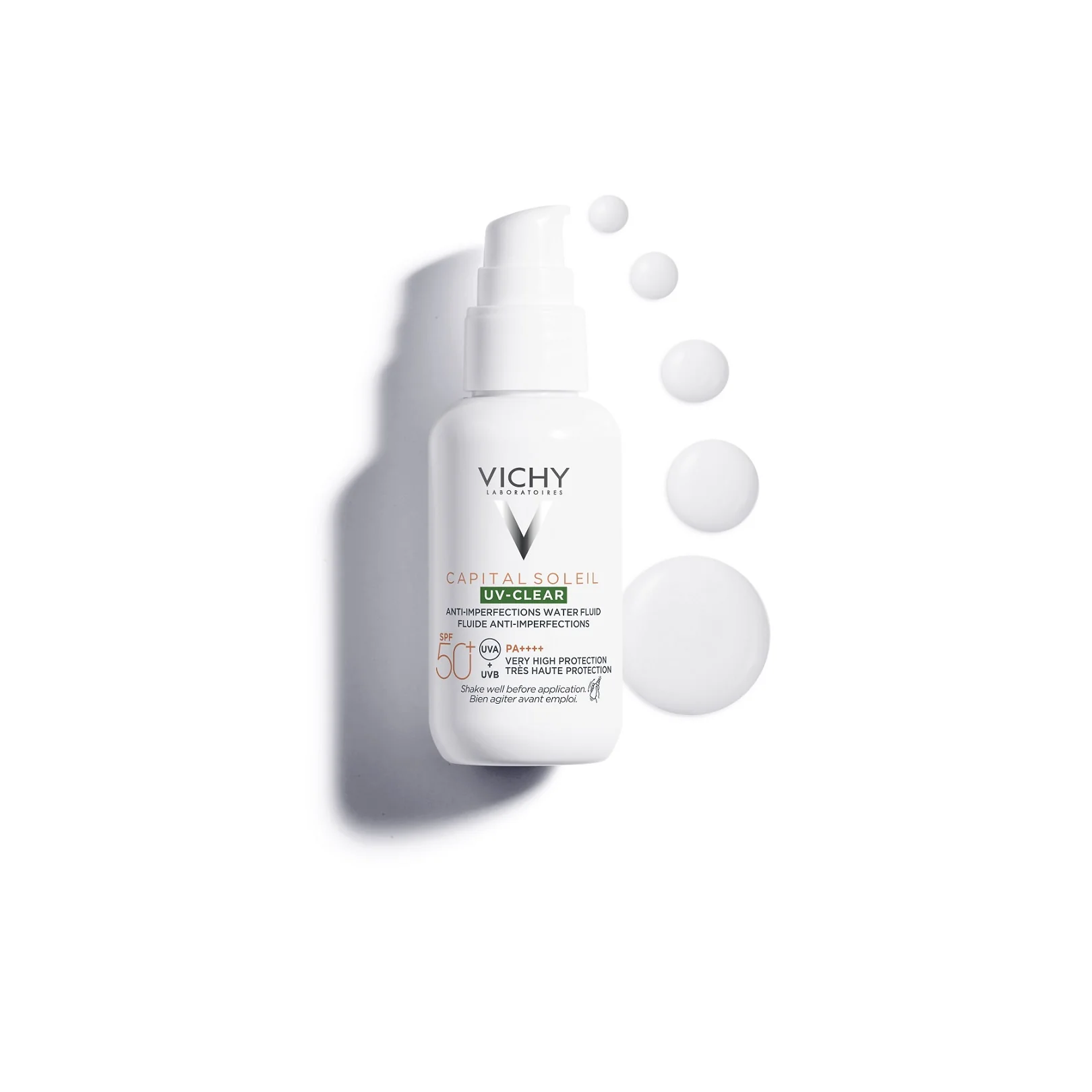 Capital Soleil UV-Clear Anti-Imperfection Fluid SPF50+ - Κρέμα ημέρας κατά των ατελειών, Προστατευτικές θεραπείες