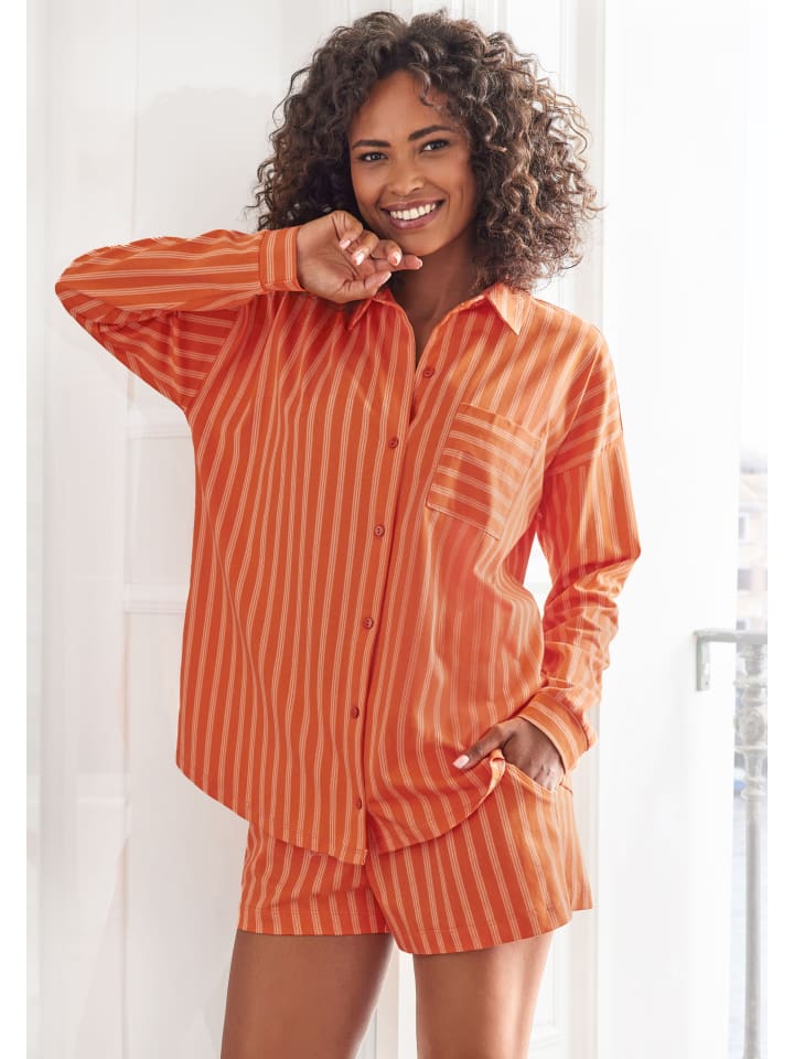 VIVANCE DREAMS Shorty in orange gestreift günstig kaufen 32/34