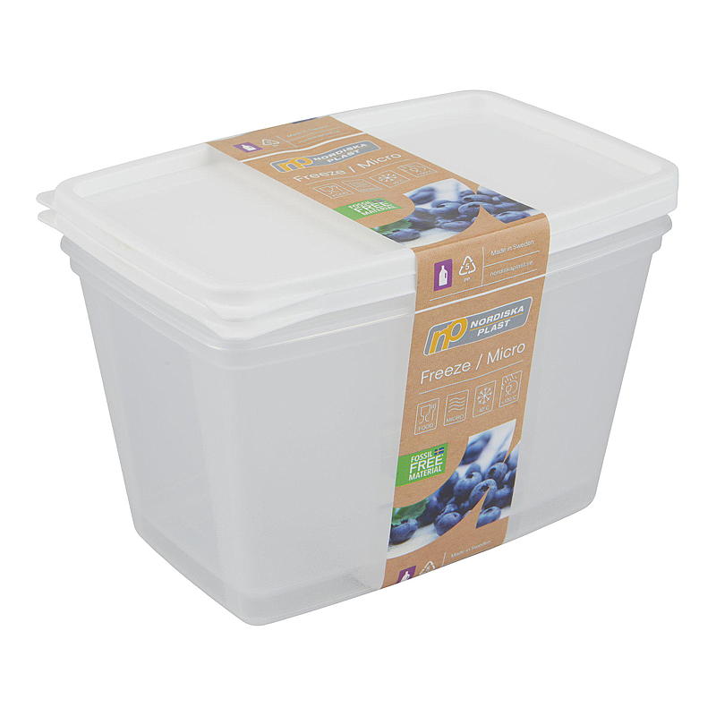 Cuisine Frys/ Kjøl-boks 2x1,2 l fossilfri hvit