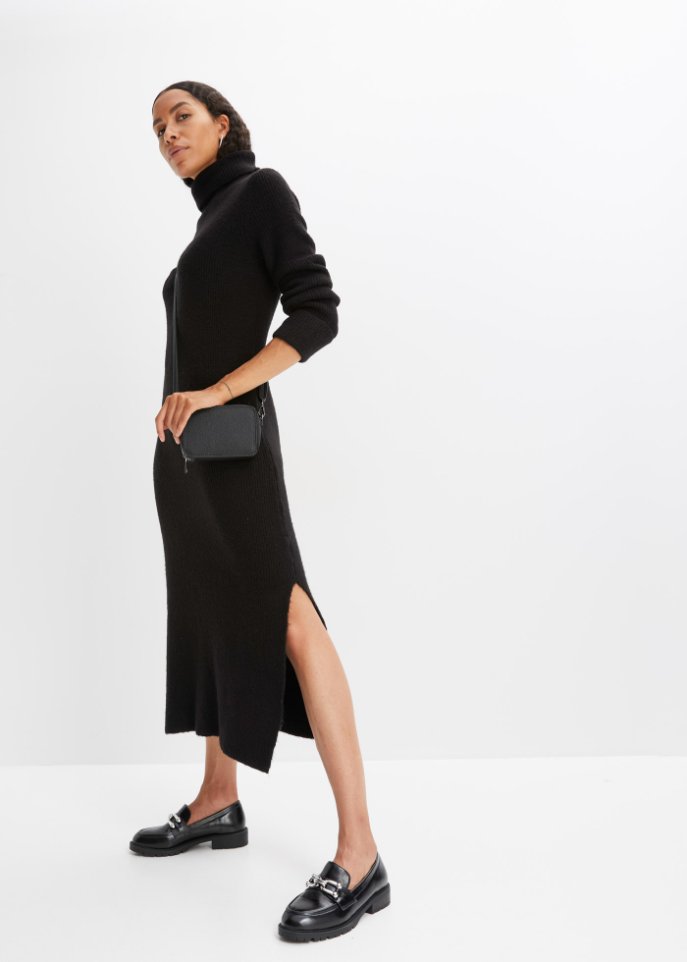 Strickkleid mit Rollkragen