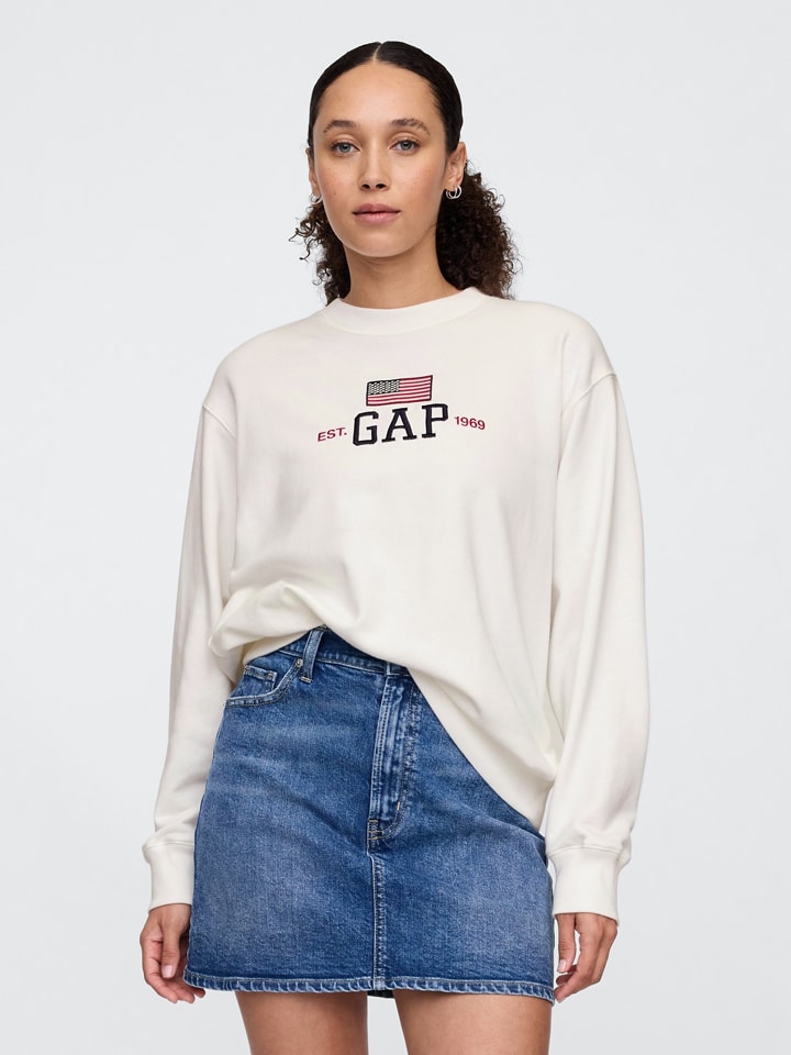 GAP Sweatshirt in Creme günstig kaufen