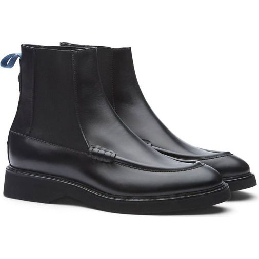 Lottusse Ankle Boot Aus Gebürstetem Kalbsleder In Schwarz