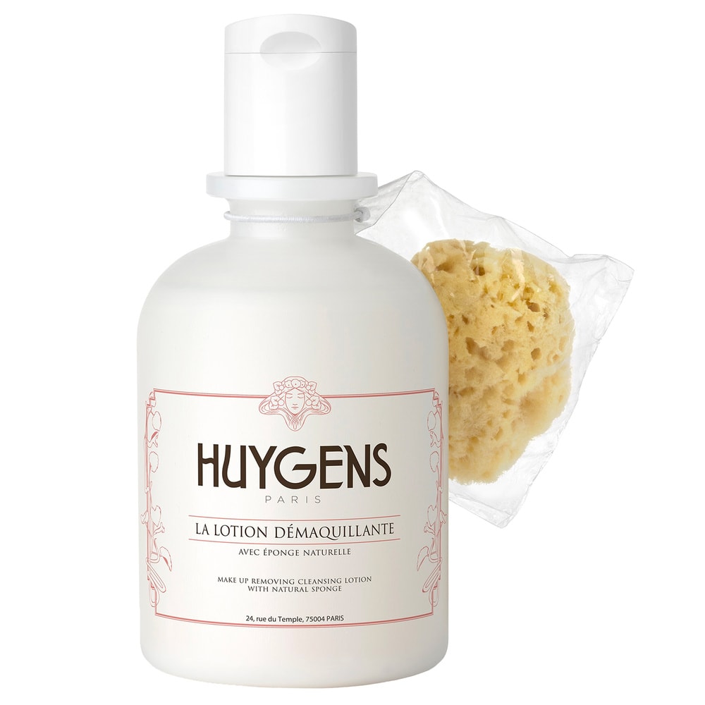 huygens LA LOTION DÉMAQUILLANTE AVEC EPONGE Lait démaquillant BIO à l'huile de macadamia
