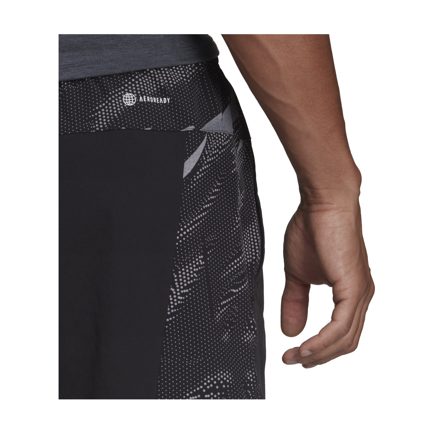 adidas D4T Printed Short Training Schwarz Weiss