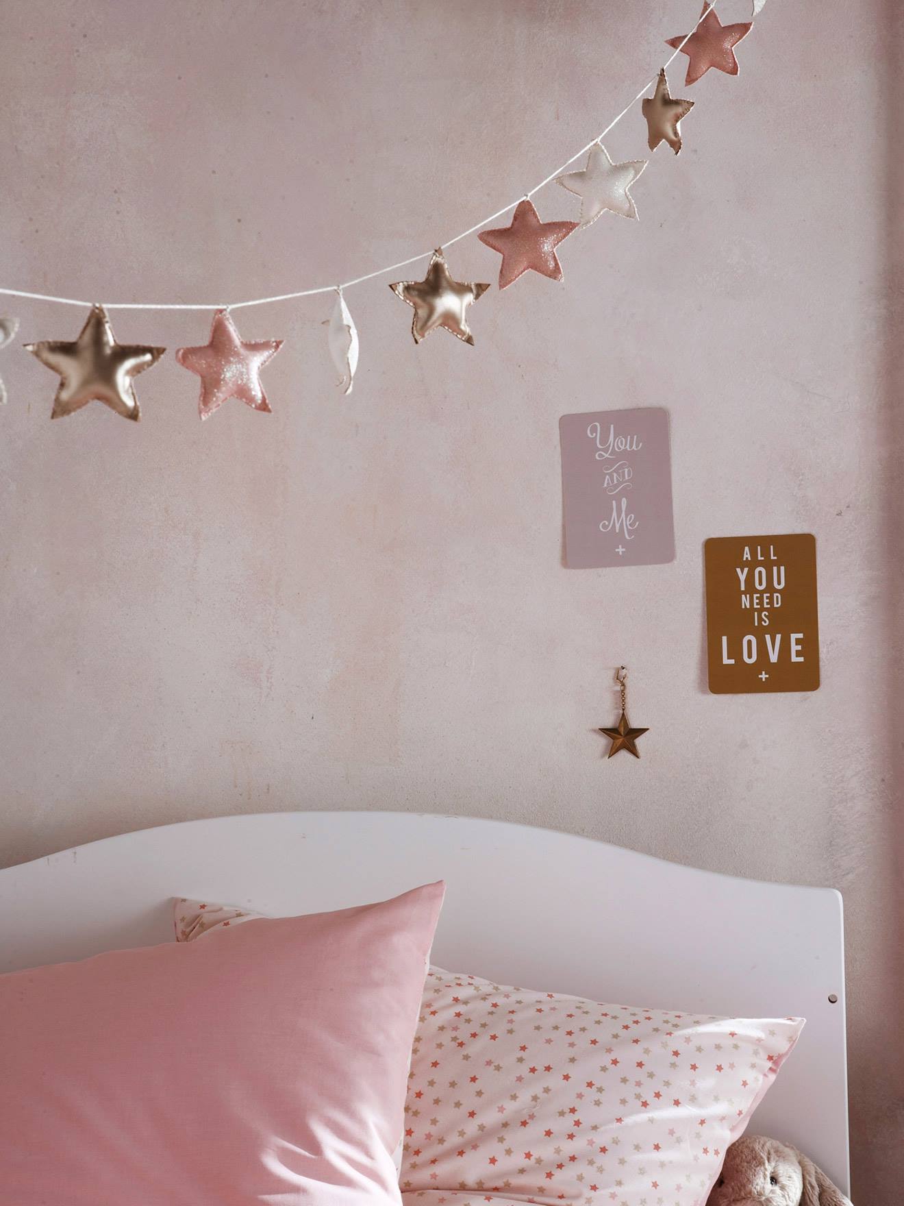 Guirlande étoiles Magie rose rose