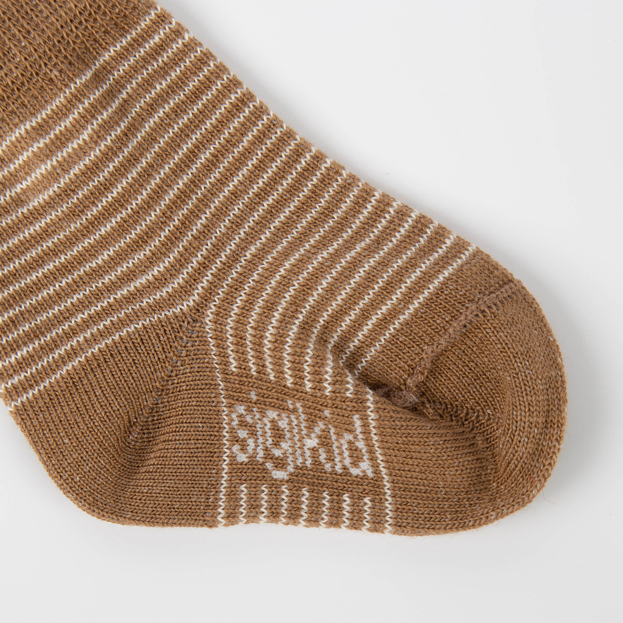 Baby Socken im 2er-Set, beige/beige geringelt