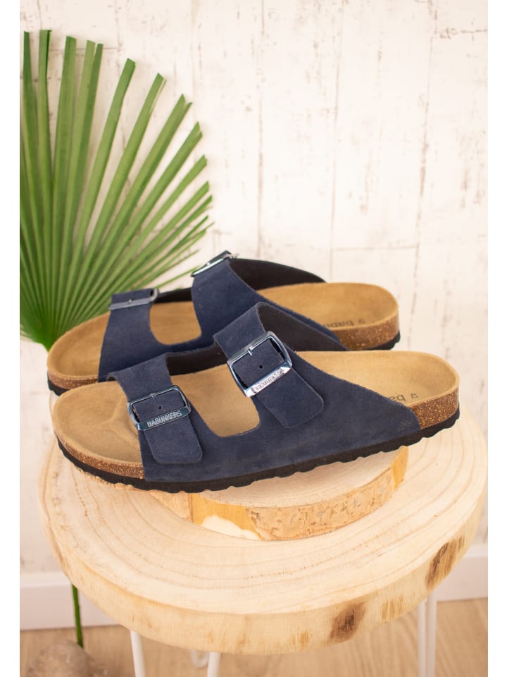 babunkers Pantoletten  in blau günstig kaufen