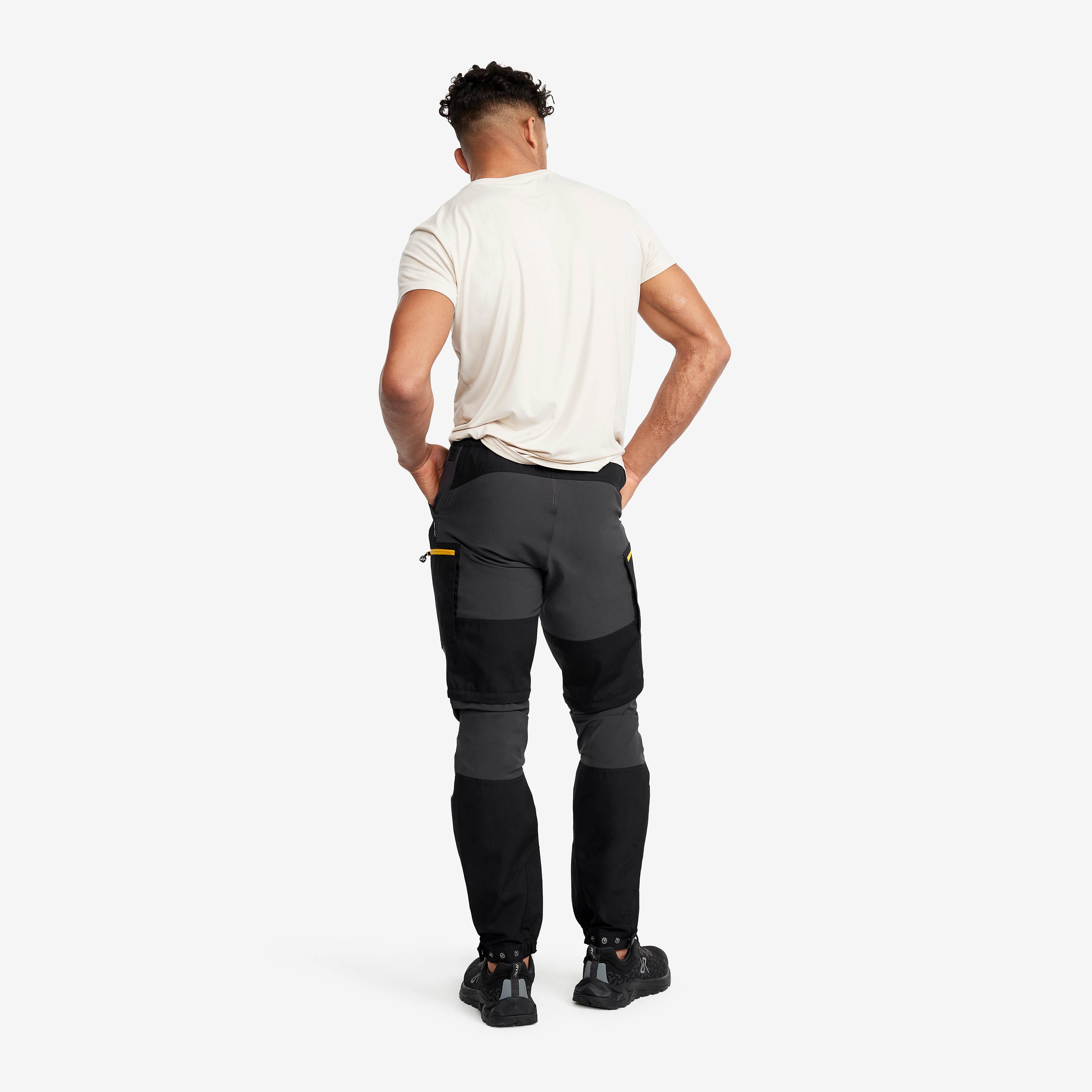 Nordwand Pro Zip-off Pants Homme Black/Yellow