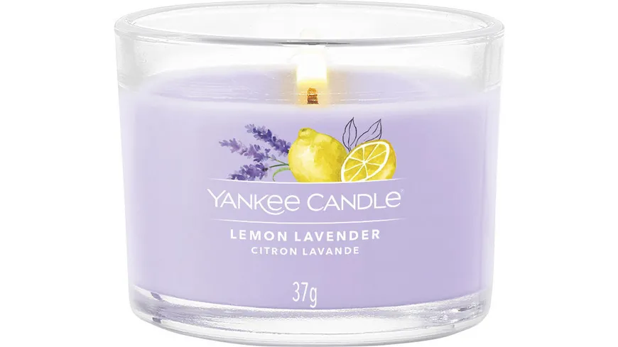 Yankee Candle Glasvotivkerze Lemon Lavender