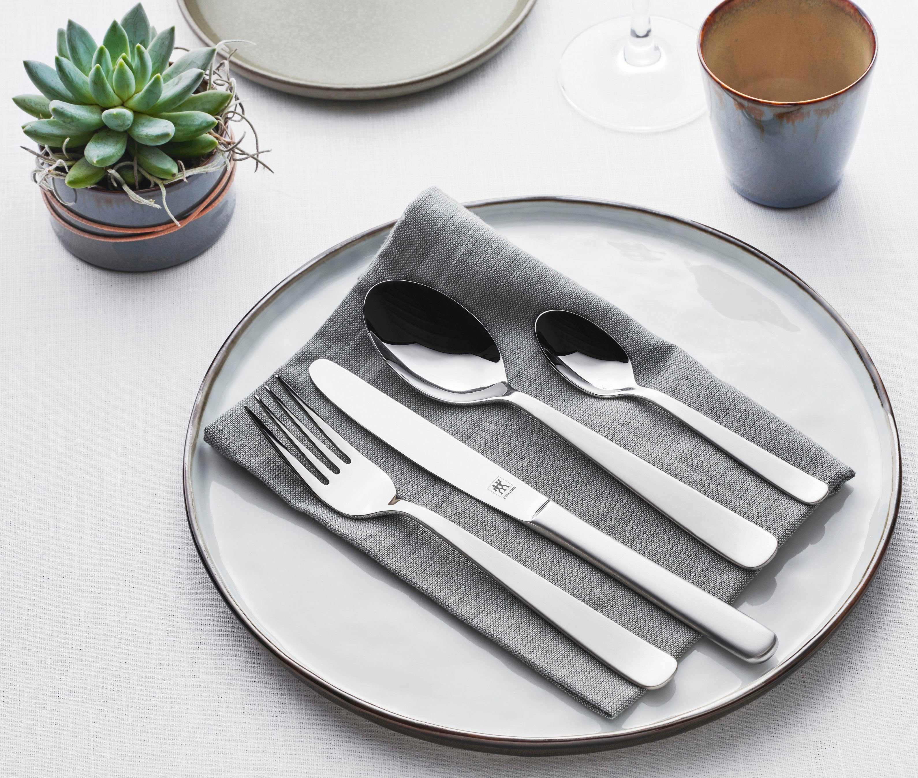 Zwilling Besteck-Set Trend, klassisch, geschwungene Form, Edelstahl 18/10