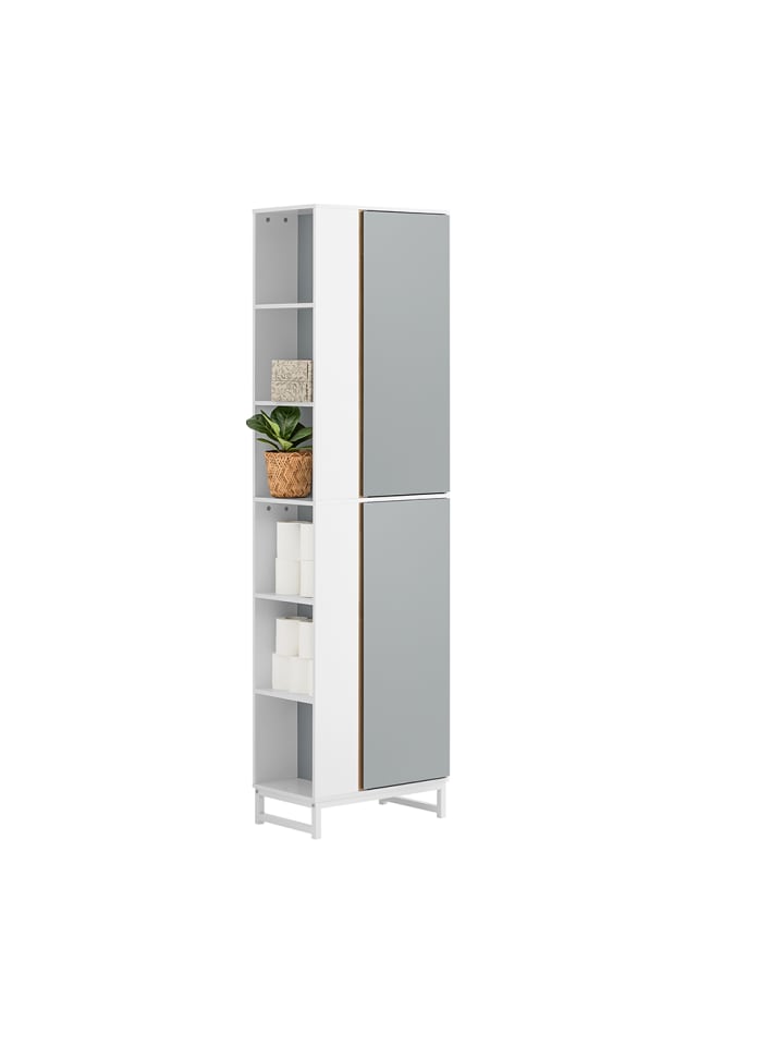 SoBuy Hochschrank in Hellgrau - (B)50 x (H)181 x (T)30cm günstig kaufen onesize
