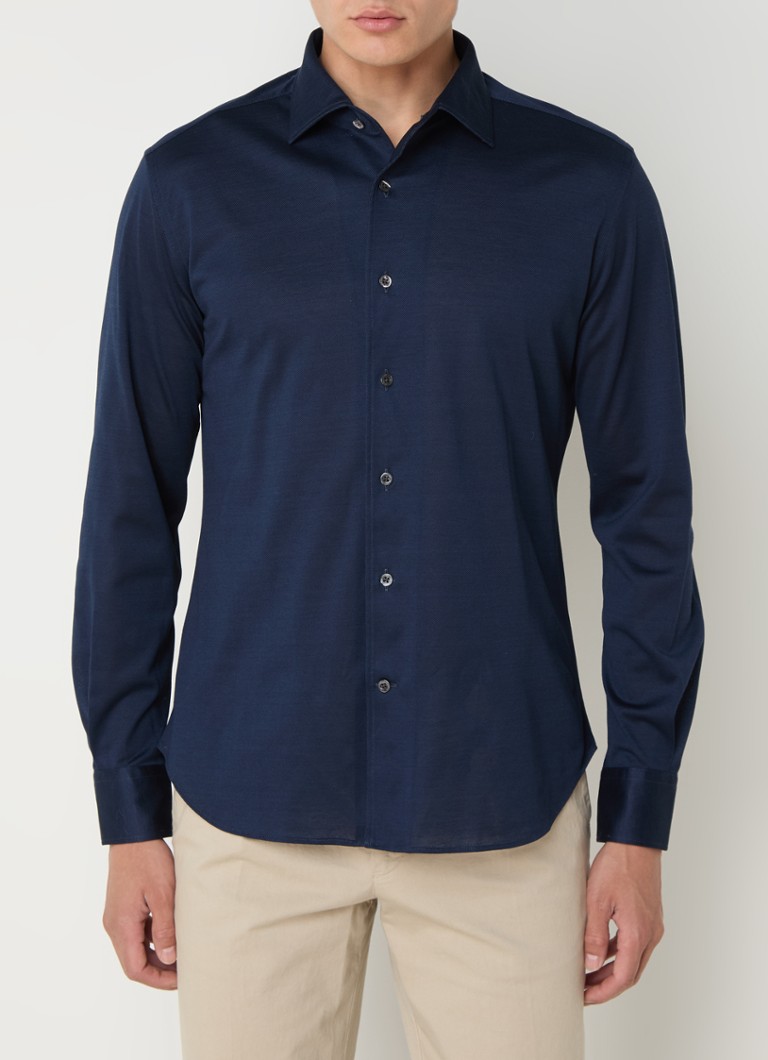 Jersey košile Corneliani Oxford regular fit