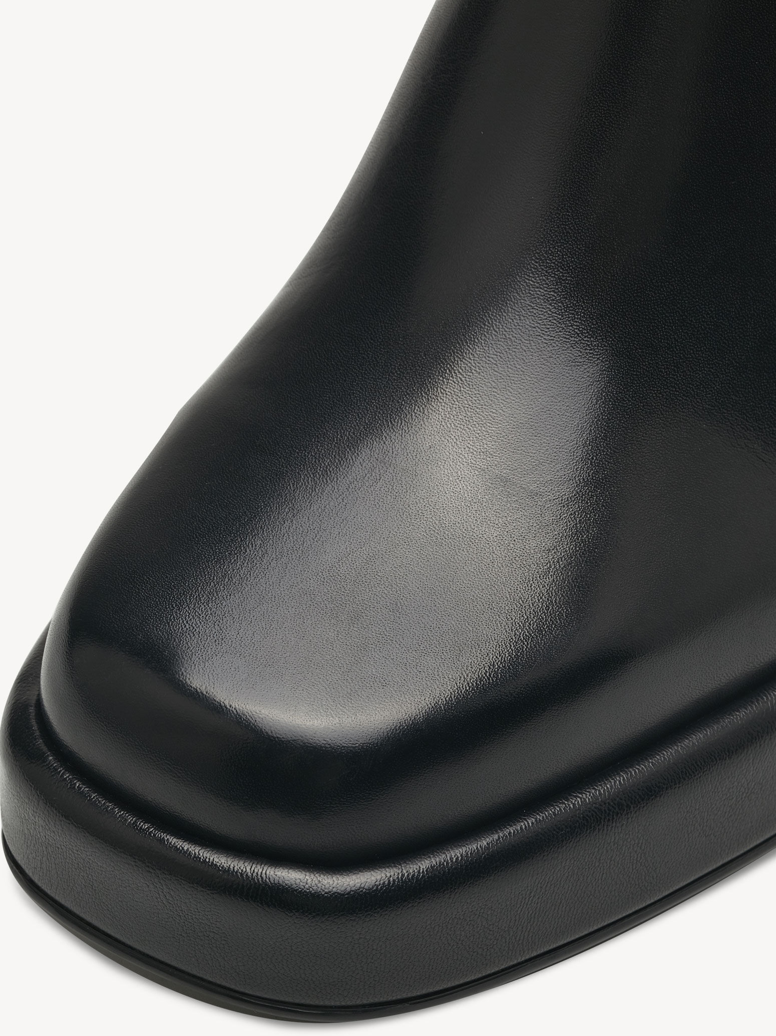 Bottine en cuir - noir