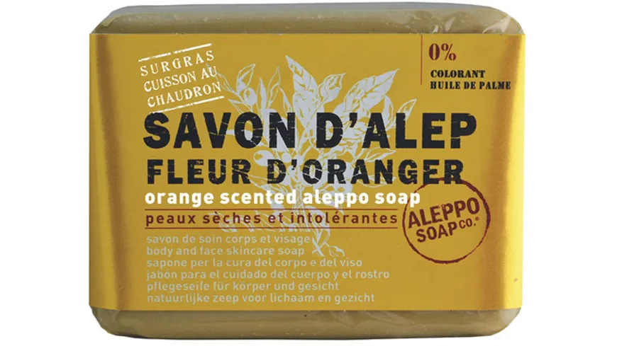 Tadé Aleppo Olivenseife Orangenblütenduft 100 g