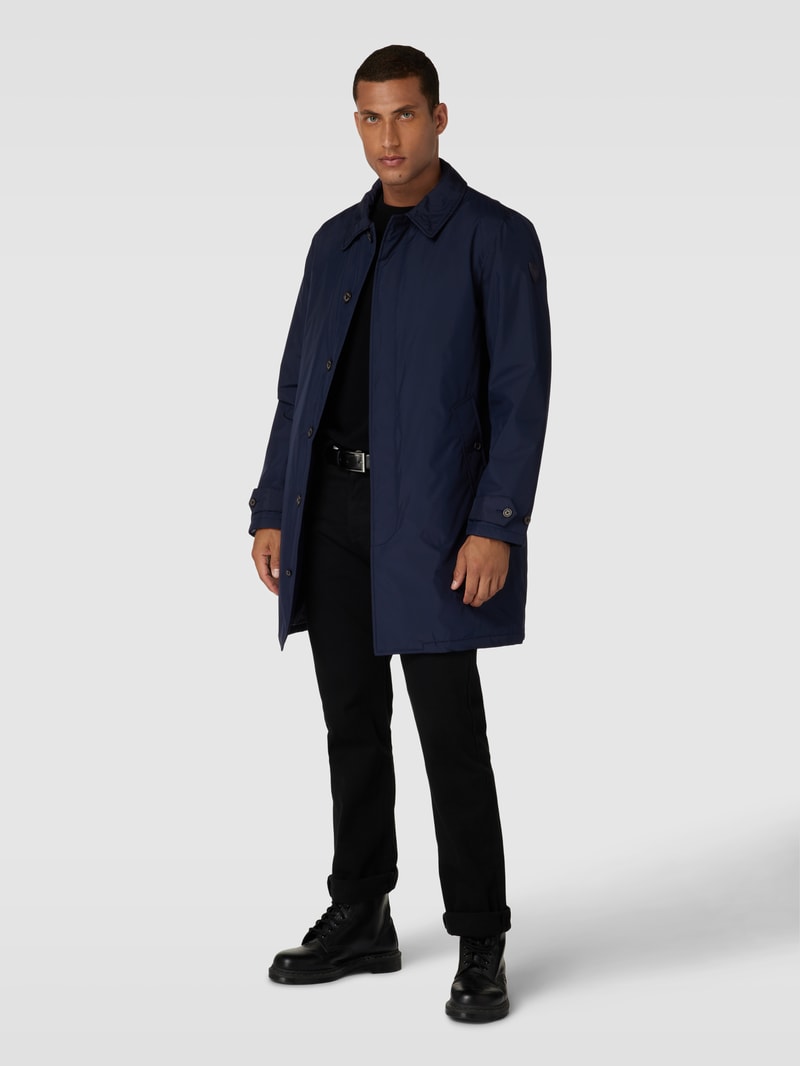 Jacke mit Umlegekragen in marineblau