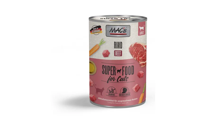MAC's CAT Katzennassfutter Rind 400 g