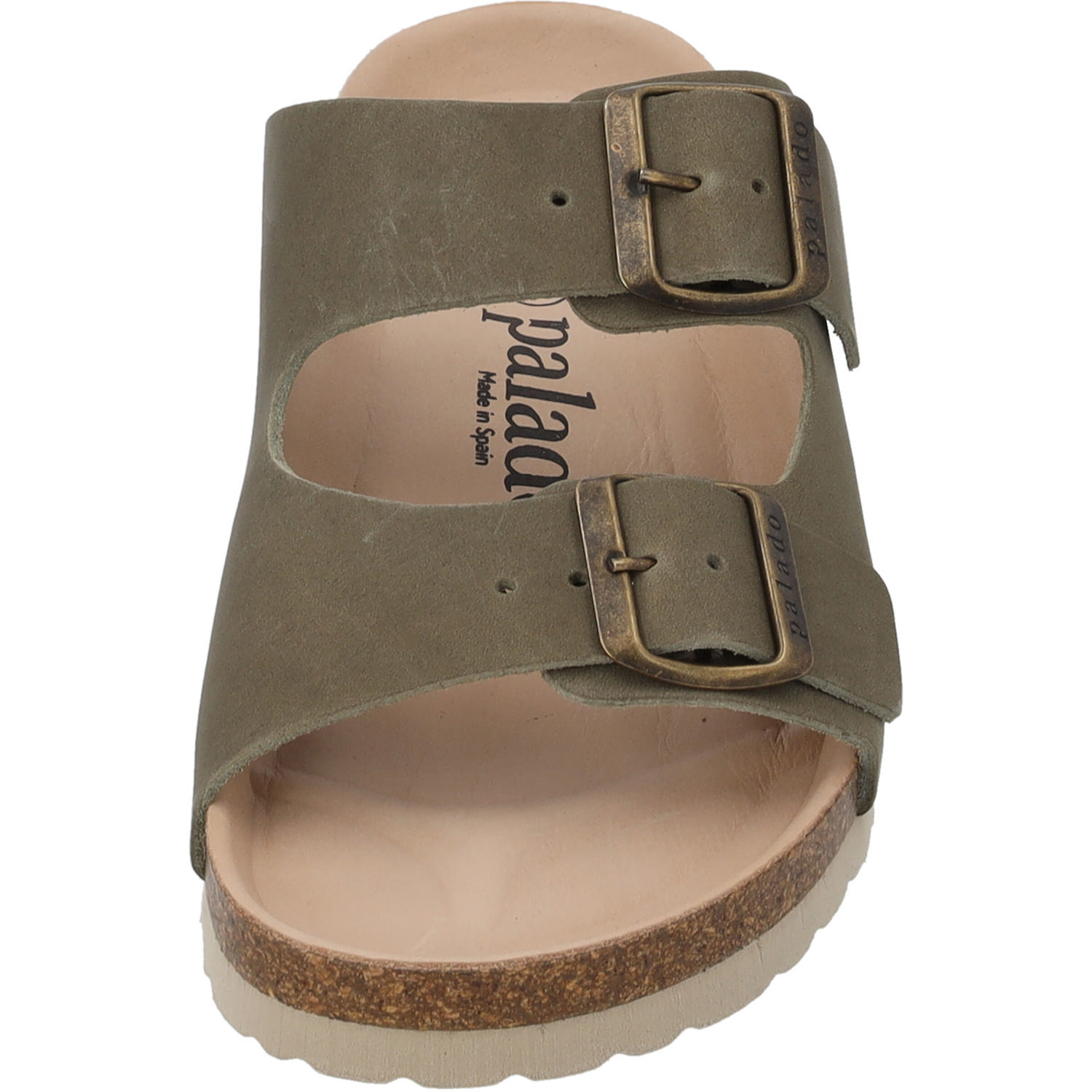 Palado Korfu Premium Leather, Pantoletten, Damen, Khaki